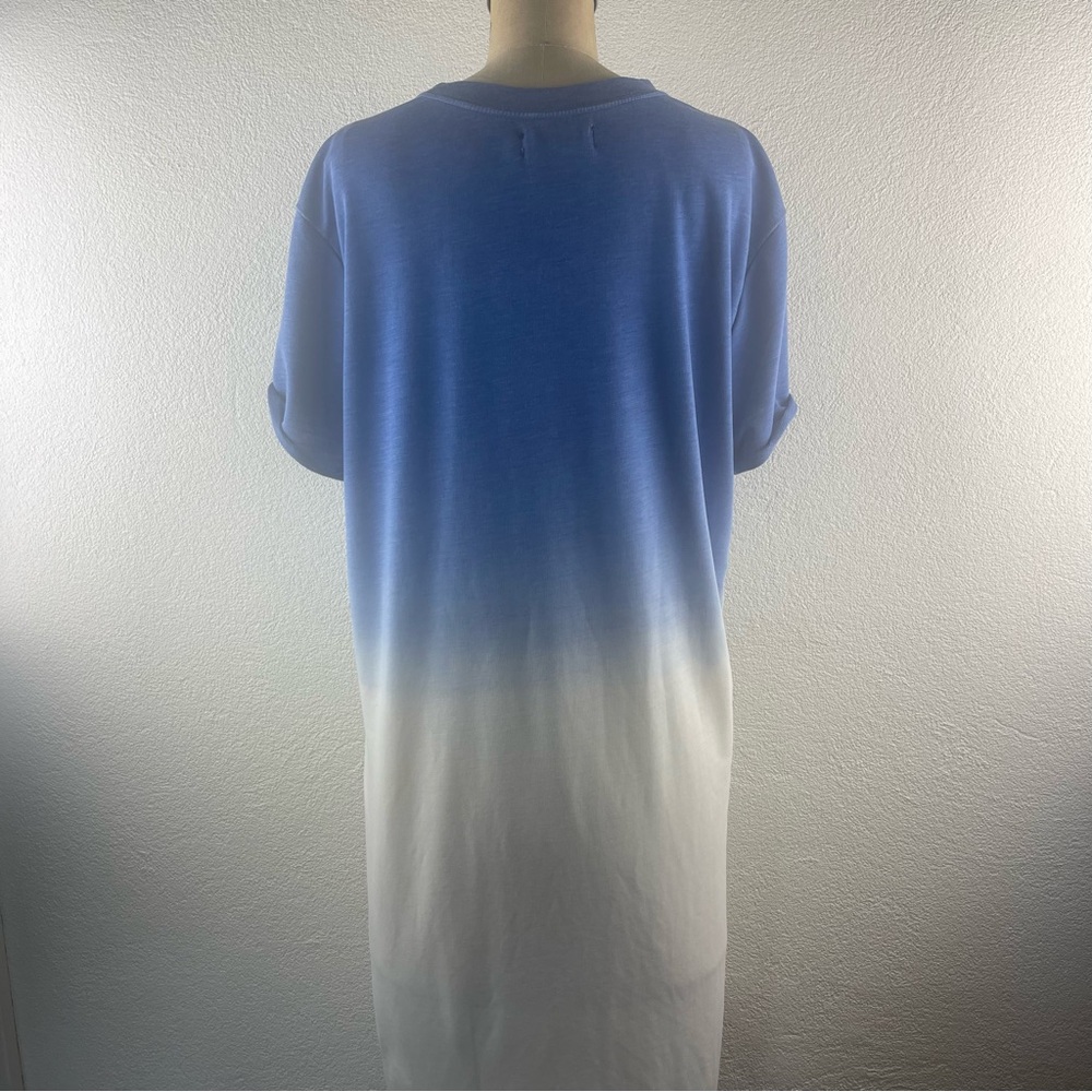 Junk Food I L Los Angeles Rams Football Sports Fan Heathered Ombré T-Shirt Dress - Picture 6 of 16